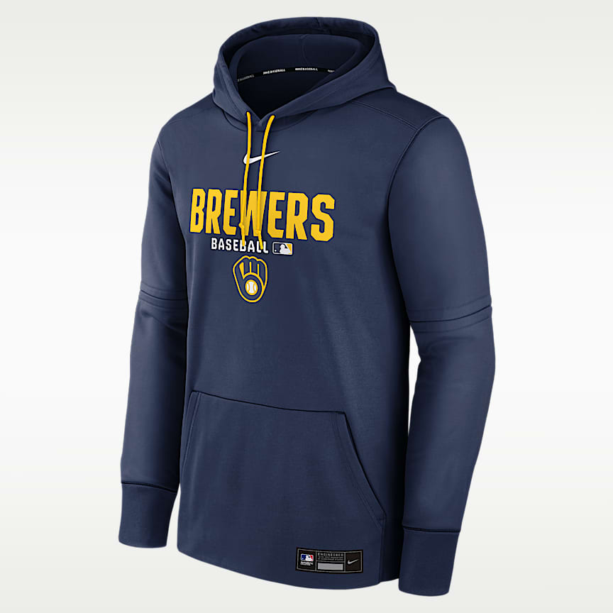 Milwaukee Brewers Authentic Collection Men's Nike Dri-FIT MLB 1/2